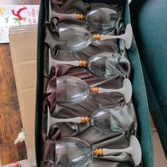 22 Carat Gold Trim Wine glasses