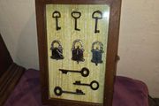 Vintage Wooden Key Holder Box