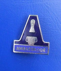 AMBASSADOR LANES (10-pin bowling) - member's badge (c.1960's)