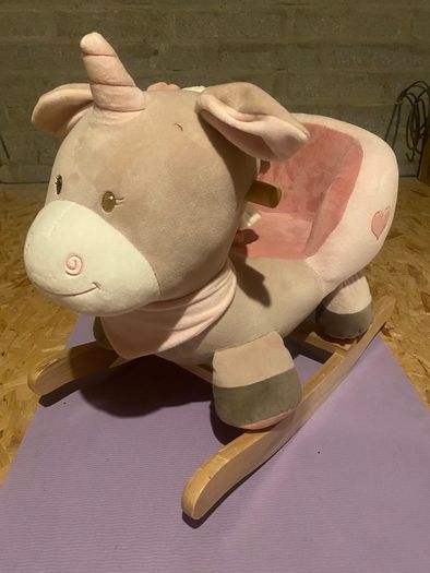 Wooden Baby Rocker Unicorn
