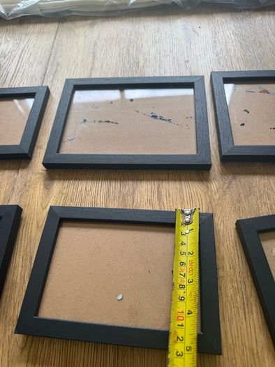 Selection of black photo frames