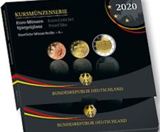 Germany Euro Coin Set 2020. 5.88 Euro 9 coins ( Brandenburg) Mint J- Hamburg. PROOF LIKE QUALITY SET!
