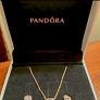 Pandora Sparkling Elevated Heart Rose Gold Earrings New Image 3