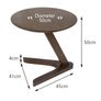 Round coffee table small bedside table design Image 6