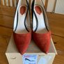 Zara Leather Suede Stiletto Shoes Image 3