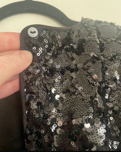 Gallery Sequin black dress size 16