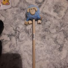 sheep pompom pencil