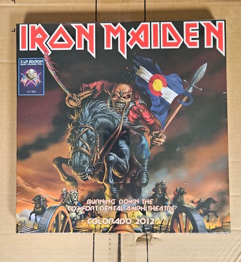 Iron Maiden "Burning Down The Comfort Dental Amphitheatre 2012" Sealed 3x Vinyl Album Box Set