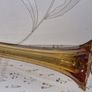 Vintage amber elephant foot vase Image 5