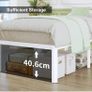 High White Double Bed Frame 4ft 6 with Rounded Corners Image 6