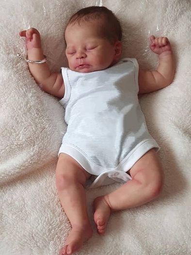 FREE EXPRESS SHIPPING Reborn Baby Dolls That Look Real 21 Inch Sleeping Newborn Baby Boy Soft Silicone Vinyl Lifelike Baby Dolls