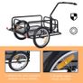 Bike Cargo Trailer Bicycle Cargo Storage Cart w/ Hitch Cycling Camping Luggage Storage Carrier Transport Steel Image 5