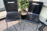 2 x Matching Black Kitchen Dining Chairs - Can Deliver