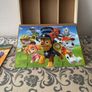 3 Paw patrol puzzles with wooden storage box & base Image 3