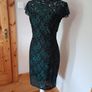 BNWT Black and Green Lace Dress Image 2