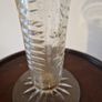 10Inch Tall Vintage Crystal Cut Stem Vase Image 5