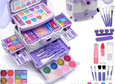 Kids Makeup Sets Girls Toys - unicorn gifts for girls Washable Make Up Starter Kit, Childrens Princess Pretend Play Games kids Toys Presents, Little Girl Birthday Gifts Set For Age 4-12 Year Old