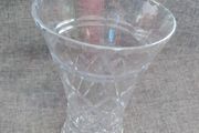 Large Tudor Crystal Vase,etched on base