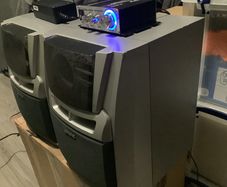 Aiwa Hi-Fi Speakers + Mini Amplifier + Power Supply