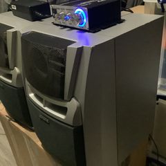 Aiwa Hi-Fi Speakers + Mini Amplifier + Power Supply