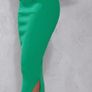 Green Rib Knitted Skirt Image 4