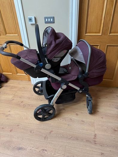 Silver Cross Wave Claret Bundle