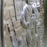 Vintage Large Brass Embossed Gaming Scene, diameter 25" Image 6