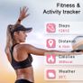 Smart Watch for Women,Fitness Watch with Heart Rate/Blood Oxygen Sleep Monitor,5ATM Waterproof Step Counter Watch with 24 Sport Modes,1.47'' Touch Screen Smartwatches for Android iOS - Upgrade Image 3