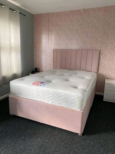 Double & King Size Bed Frame With Mattress