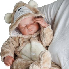 SALE | Lifelike Reborn-Baby Dolls Boy 17 Inch Handmade Realistic Reborn Babies Dolls Newborn Baby with Soft Vinyl Body Real Life Baby Dolls with Toy Accessories Close Eyes