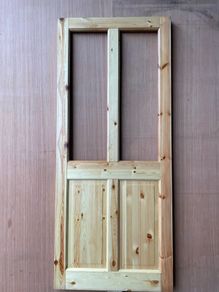 34x80 half glass red deal pre finished door