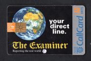 1997 Ireland 10 unit Examiner newspaper with slogan "The Examiner - your direct line" (Gemplus GEM1) Call Card Used