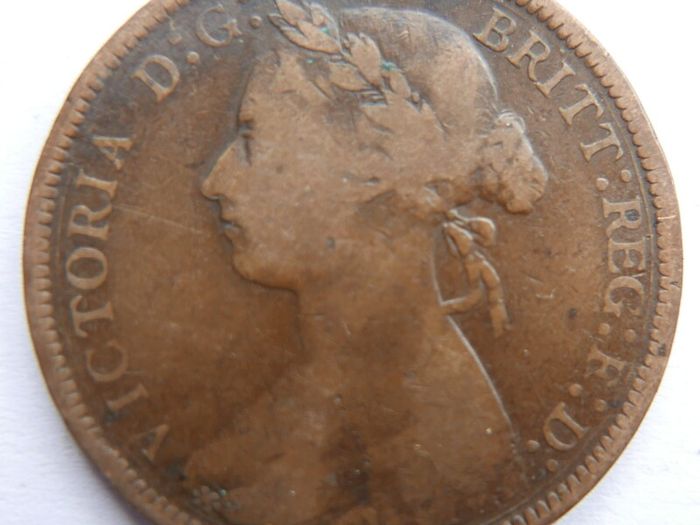 United Kingdom Half Penny 1886 Victoria Queen