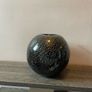 Round Stylish Vase black and gold Image 3