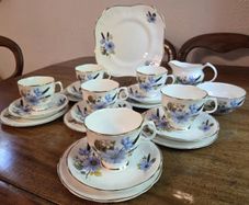 Arklow Pottery Vintage Bone China Tea Set 6 settings