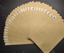 30 x N Value Stamped C5 Brown Envelopes