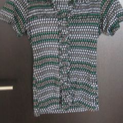 ladies black green and grey blouse size small/8
