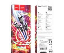 Hoco X76 Super 4-in-1 iP+2 Type-C+Micro Charging Cable