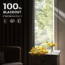 Temporary Door Curtain & Room Divider with Rod Linen Look, Folding Accordion Door Cover, with Magnetic Closures,W 60" x L77",Temporary Door Image 6