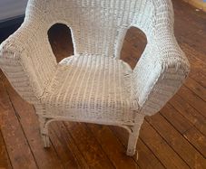 Large wicker chair free for quick collection.