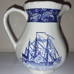 SALE! Small Blue and White WEDGWOOD Friendship Salem Milk / Cream / Water Jug
