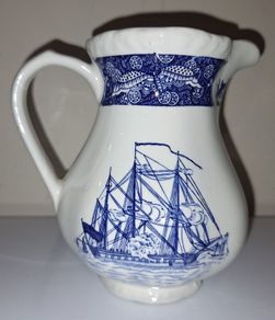 SALE! Small Blue and White WEDGWOOD Friendship Salem Milk / Cream / Water Jug