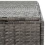 Quadruple Wheelie Bin Shed Anthracite 305x78x120 cm Poly Rattan Image 4
