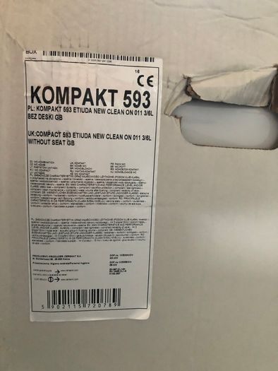 Brand new Cersanit WC & slim line soft close seat