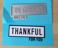Craft dies:- Thankful For You