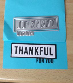 Craft dies:- Thankful For You