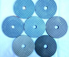 100mm,4" Wet Diamond Polishing Pads, 7 pieces set