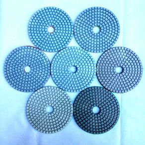 100mm,4" Wet Diamond Polishing Pads, 7 pieces set