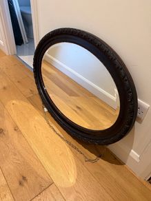 Antique Edwardian mahogany mirror