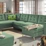 Corner Sofa Bed CORTEZ U shape model with bedding space and big sleeping area Image 5